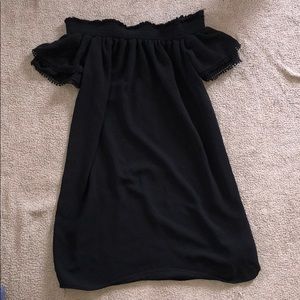 Black off the shoulder dress, worn once!!!